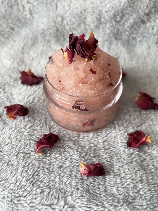 Rose Exfoliating Lip Scrub With Rose Oil - Image 4