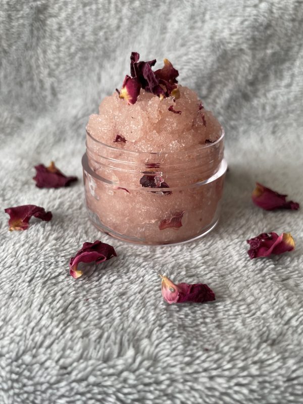 Rose Exfoliating Lip Scrub With Rose Oil